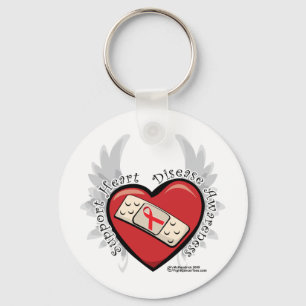 Herz-Krankheits-Pflaster Schlüsselanhänger