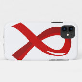 Herz-Krankheits-rotes Band 3 Case-Mate iPhone Hülle (Rückseite (Horizontal))