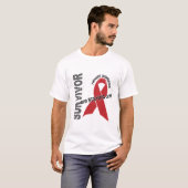 Herz-Krankheits-Überlebender T-Shirt (Vorne ganz)