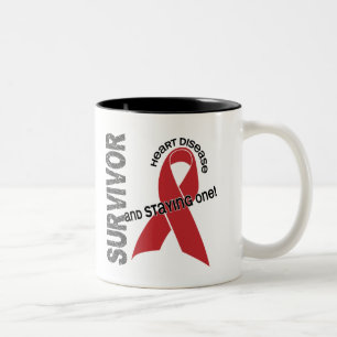 Herz-Krankheits-Überlebender Zweifarbige Tasse