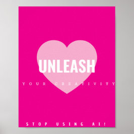 Herz Kreativität Poster Künstler Nicht-KI