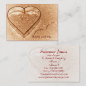 Herz-Kreislauf-Cookie-Cutter - Backwaren Visitenka Visitenkarte (Vorne/Hinten)