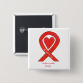 Herz-Kreislauf-Erkrankungen Herzerkrankungen Butto Button (Vorne & Hinten)