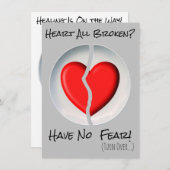 Herz-Kreislauf-Karte Einladung (Vorne/Hinten)