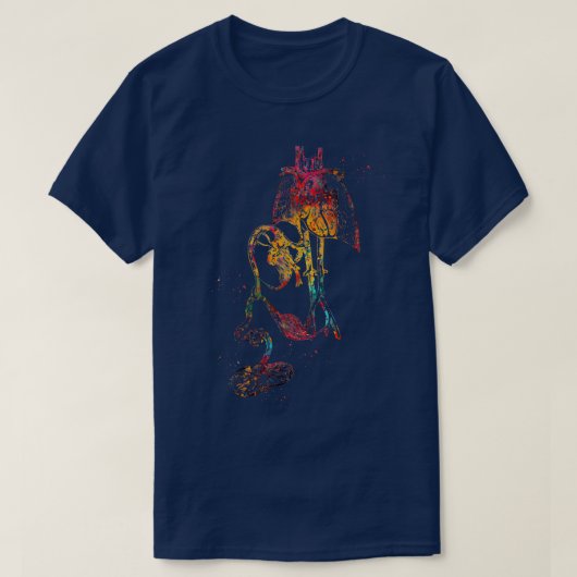 Herz-Kreislauf-System des Fetus 1 T-Shirt (Design vorne)