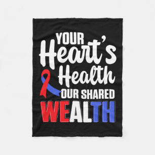 Herz-Kreislauf-Unterstützung Tragen Sie ein rotes  Fleecedecke