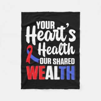 Herz-Kreislauf-Unterstützung Tragen Sie ein rotes Fleecedecke