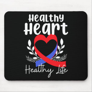 Herz-Kreislauf-Unterstützung Tragen Sie ein rotes Mousepad