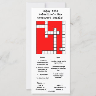 Herz-Kreuz-Puzzle Kinder-Valentinstag-Karten