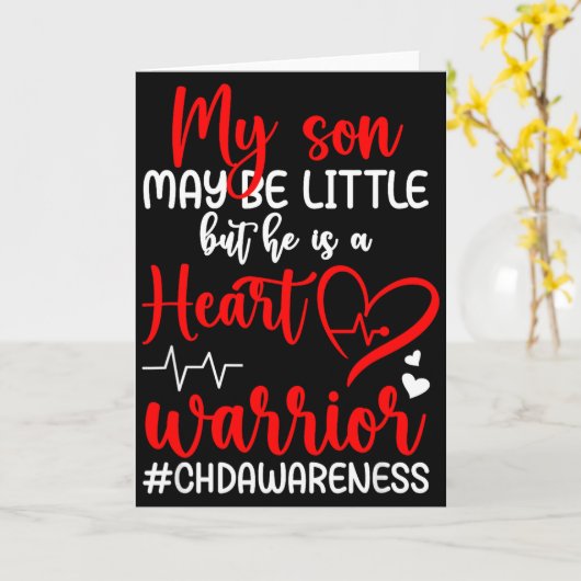 Herz-Krieger-Mutter CHD-Bewusstsein CHD-Mutter ein Karte (Gelbe Blume)