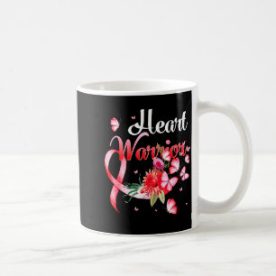 Herz-Krieger-Schmetterling Herzkrankheit-Bewusstse Kaffeetasse