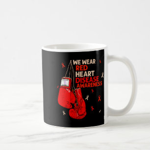 Herz Krieger Wir tragen rotes Herzkrankheit-Bewuss Kaffeetasse