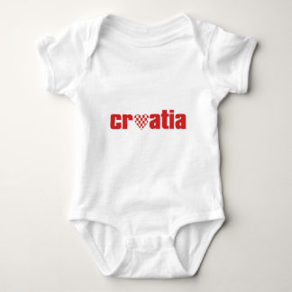 Herz Kroatien Baby Strampler