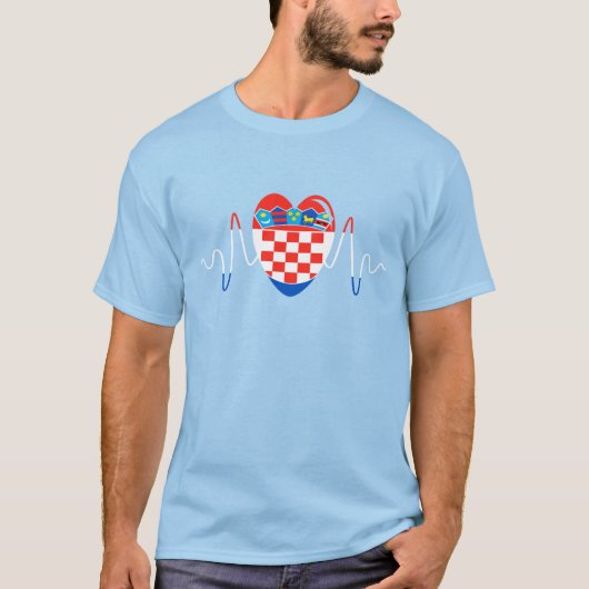 Herz Kroatiens T-Shirt (Vorderseite)