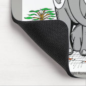 Herz-Kunst-Elefanten Mousepad (Ecke)