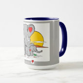 Herz-Kunst Tasse (VorderseiteRechts)