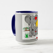 Herz-Kunst Tasse (Vorderseite Links)