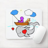 Herz-Kunst-Wal Mousepad (Mit Mouse)