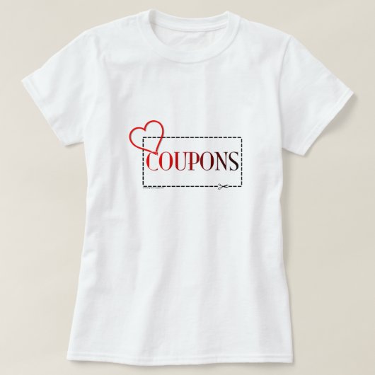 Herz-Kupon-T - Shirt (Design vorne)