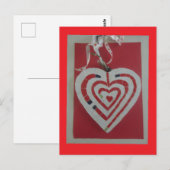 Herz Labyrinth Mosaic DIY Postkarte (Vorne/Hinten)