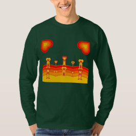 Herz-Landschaft Langarm-T-Shirt T-Shirt