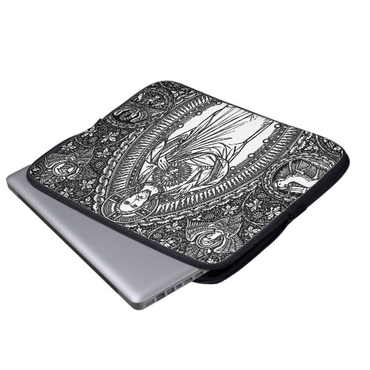 Herz-Laptop-Hülse Jesuss heilige Laptopschutzhülle (Vorne Knopf)