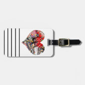 Herz - Las Vegas Spielkartenform Gepäckanhänger (Vorderseite horizontal)
