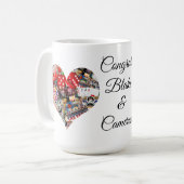 Herz - Las Vegas Spielkartenform Kaffeetasse (Vorderseite Links)