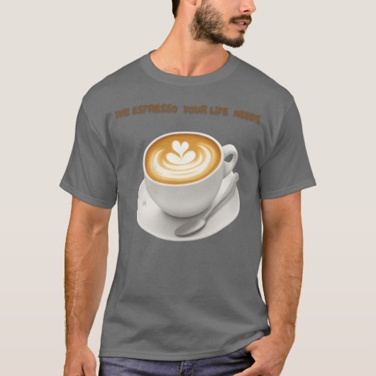 Herz-Latte-Art-Coffee-Design Junge T-Shirt (Vorderseite)