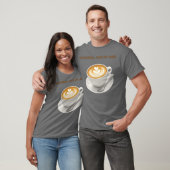 Herz-Latte-Art-Coffee-Design Junge T-Shirt (Unisex)