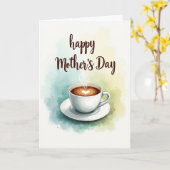 Herz-Latte-Muttertagskarte Karte (Gelbe Blume)