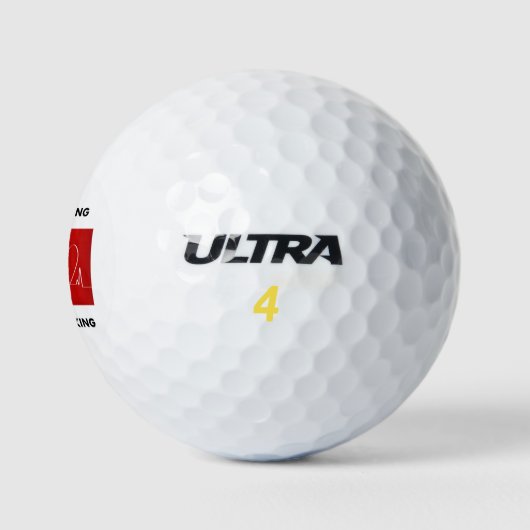 Herz - Leckt, Behalte über Ticken Golfball (Logo)