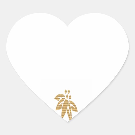 HERZ Leerzeichen mit ThumbNail Art Ornament Herz-Aufkleber (Vorderseite)