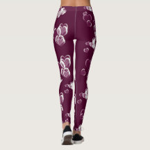 Herz Leggings moderne trendige Muster elegant