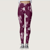Herz Leggings moderne trendige Muster elegant (Vorderseite)