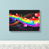 Herz Leinwanddruck (Insitu (Holzboden))