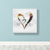 Herz Leinwanddruck (Insitu (Holzboden))