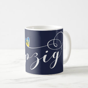 Herz Leipzig, Deutschland, Sachsen Kaffeetasse
