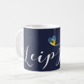 Herz Leipzig, Deutschland, Sachsen Kaffeetasse (Vorderseite Links)