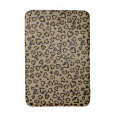 Herz-Leopard Muster in natürlichen Farben Badematte (Vorderseite Vertikal)