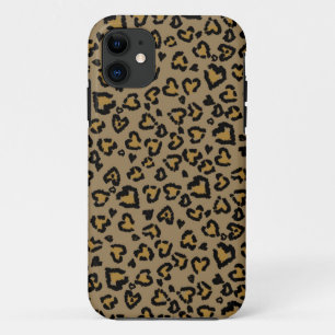 Herz Leopard Muster in natürlichen Farben Case-Mate iPhone Hülle