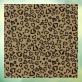 Herz-Leopard Muster in natürlichen Farben Fensteraufkleber (Blatt 3)