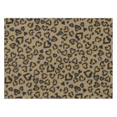 Herz-Leopard Muster in natürlichen Farben Tischdecke (Vorderseite (Horizontal))