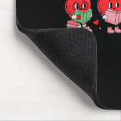 Herz Lesebücher Valentinstag Lehrer Bibliothek Buc Mousepad (Ecke)