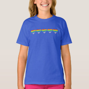 HERZ-LGBTQIA-Regenbogenflagge, T - Shirt