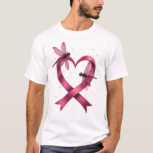 Herz Libellen Männer Frauen Kind T-Shirt (Vorderseite)