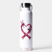 Herz Libellen Männer Frauen Kind Trinkflasche (Vorne)
