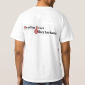 Herz-Liberalist-Wert-T-Shirt T-Shirt (Rückseite)