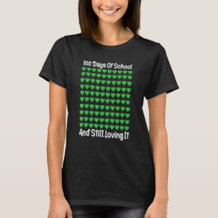 Herz Liebe 100 Tage Schule Lehrer Junge Mädchen T-Shirt