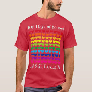 Herz Liebe 100 Tage Schullehrer Junge Mädchen T-Shirt
